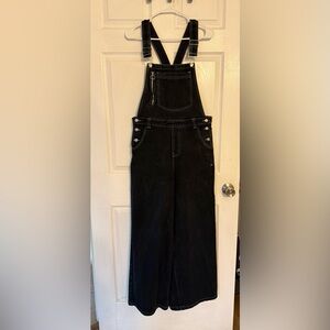 Lazy Oaf Faded Black Denim Overalls